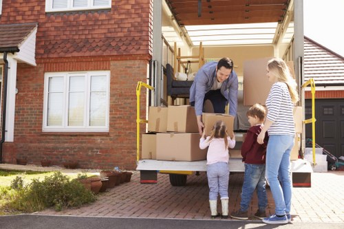 House removalists working on a Richmond terrace home move