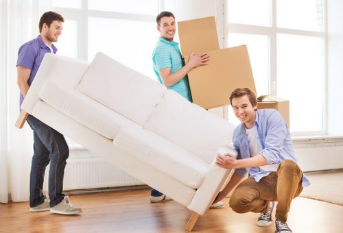 Truck loading for furniture and boxes during a Richmond move