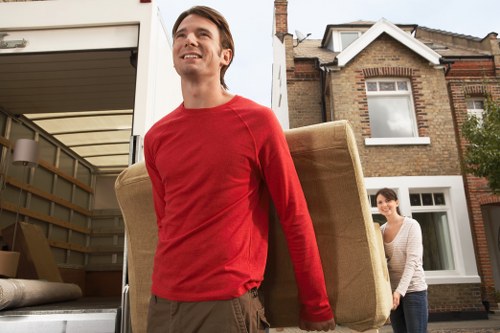 Loading furniture into a removal van for a Richmond move