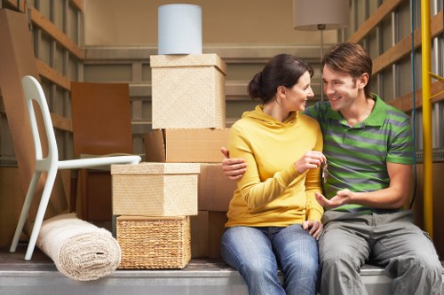 Unpacking boxes and setting up a new Richmond property